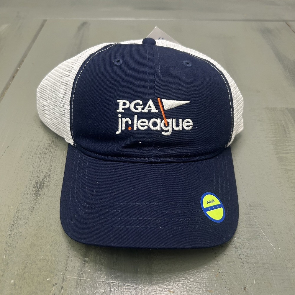 PGA Jr. League Golf Hat Adult NWT mesh SnapBack trucker hat